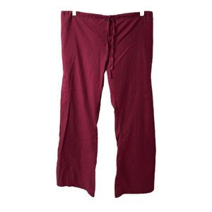Womens Large Scrub Pants Spectrum Purple Straight Leg Drawstring